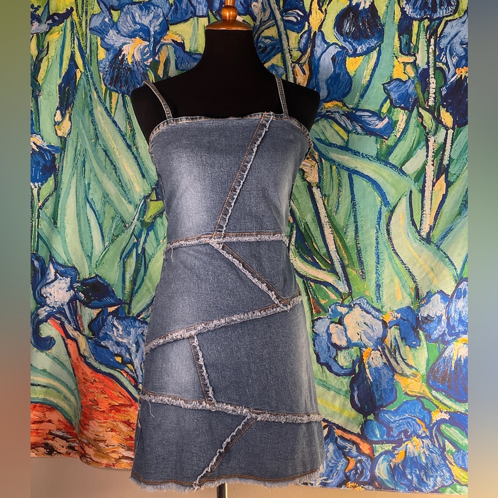 Vintage Blue Jean Baby Dress